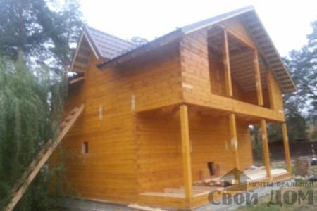  Строительство дома из бруса 10*8 для постоянного проживания в Новоселки, Заокский р-н