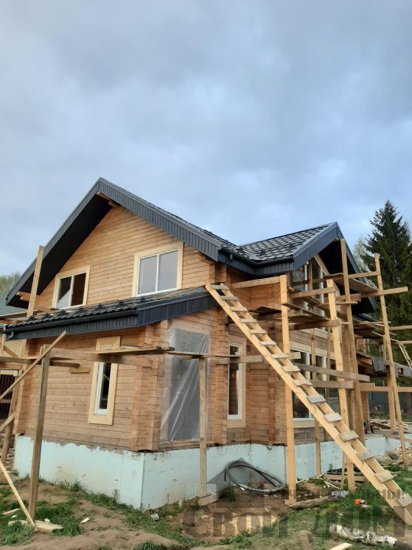 Отделка дома с вынужденной переделкой крыши, исправляем ошибки других  строителей. Фото 8