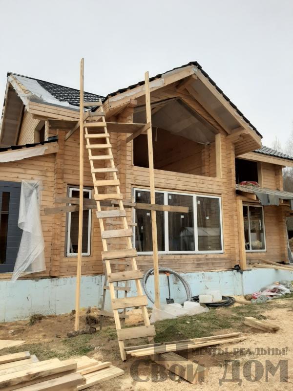 Отделка дома с вынужденной переделкой крыши, исправляем ошибки других  строителей. Фото 23