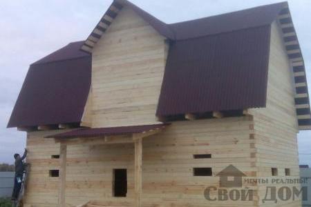 строительство дома 8 на 12 в Дмитровском районе