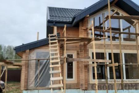 Отделка дома с вынужденной переделкой крыши, исправляем ошибки других  строителей