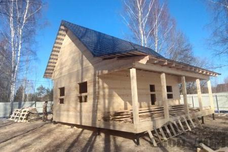 Дом из бруса под усадку в Клинском районе 