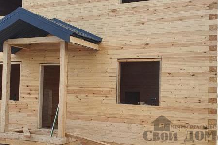 построен дом по проекту Брус18 под ключ в деревне Муханово 