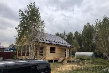 Построенна баня из бруса в Бояркино